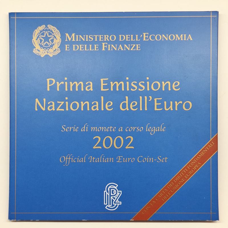 Repubblica Italiana. Serie Divisionale Euro 2002. Fdc