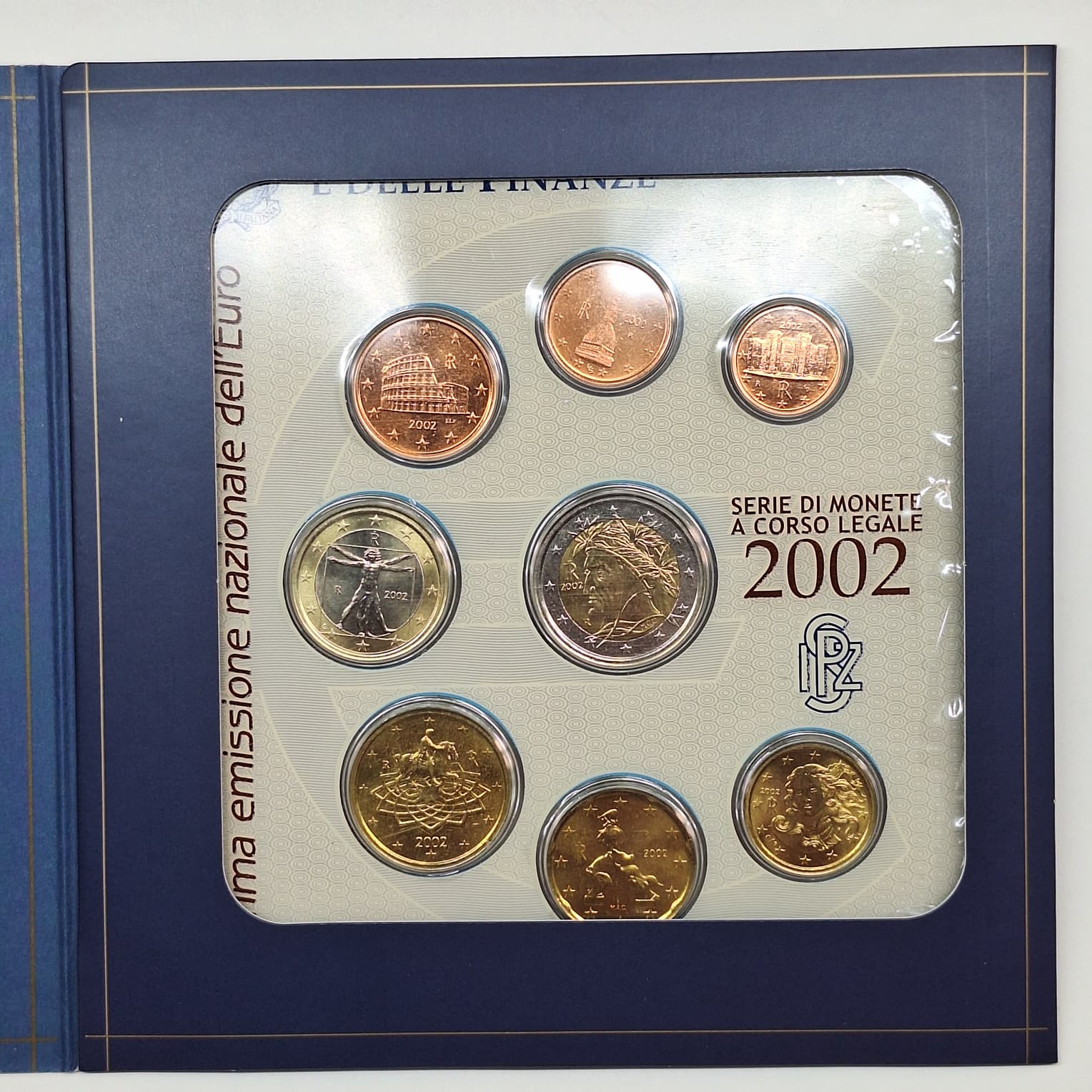 Repubblica Italiana. Serie Divisionale Euro 2002. Fdc