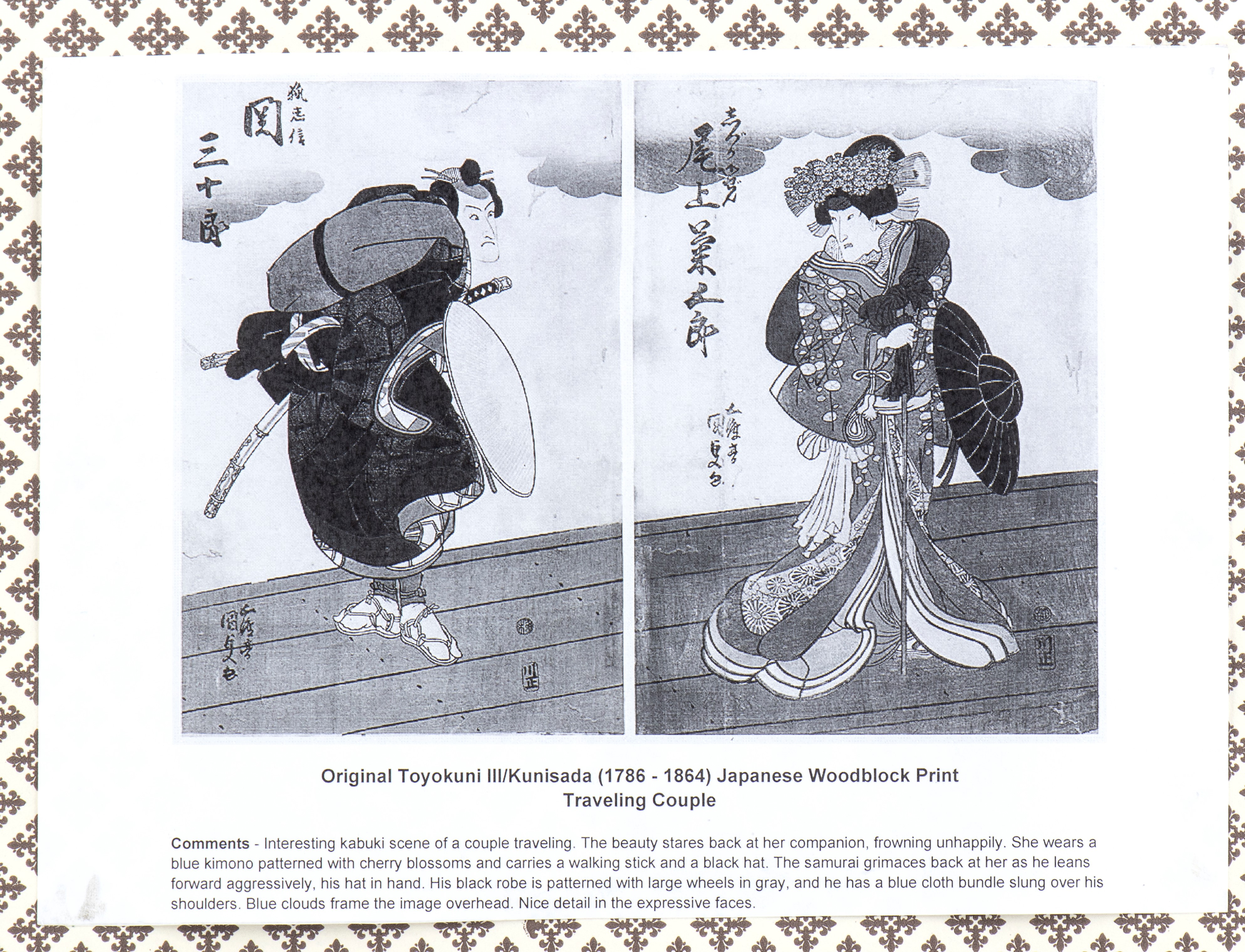 Xilografia di Toyokuni III Kunisada, Giappone