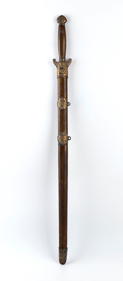 Spada da cerimonia Jian, Cina, dinastia Qing (1644-1912), XIX secolo