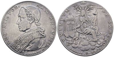 Leone XII, Scudo 1825 del Stato Pontificio - Bologna