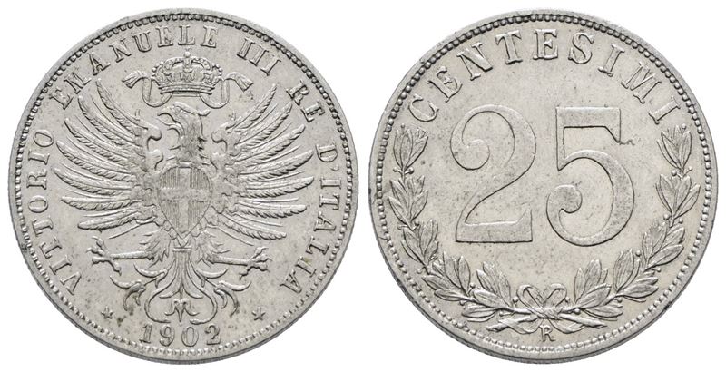 Vittorio Emanuele III, 25 centesimi del 1902