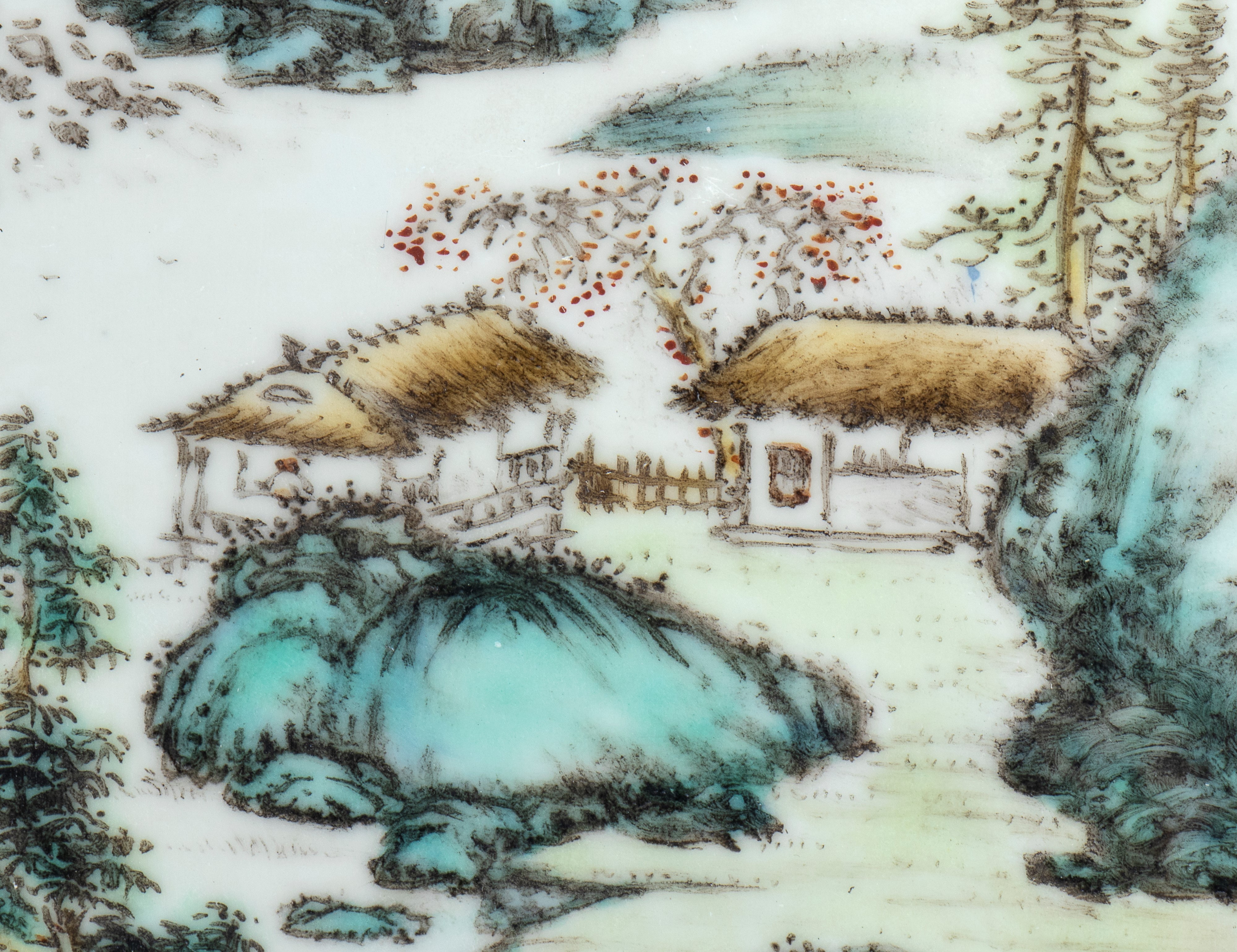 Raffinato set di formelle in porcellana ( 3 pezzi), Cina