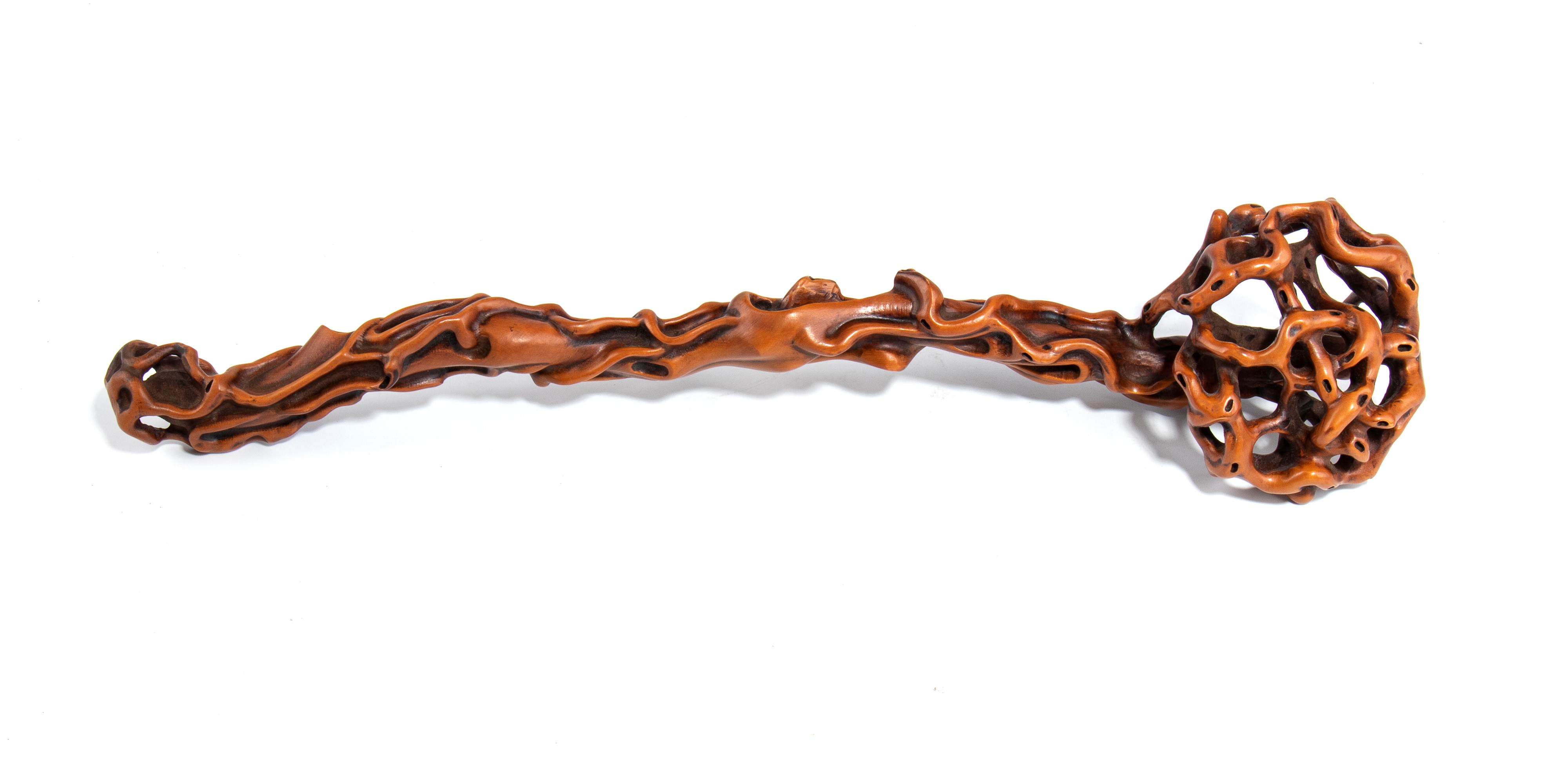 Scettro Ruyi, legno di bosso, Cina, XX secolo