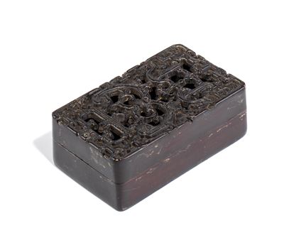 Scatola per incenso, legno, Cina, fine dinastia Qing