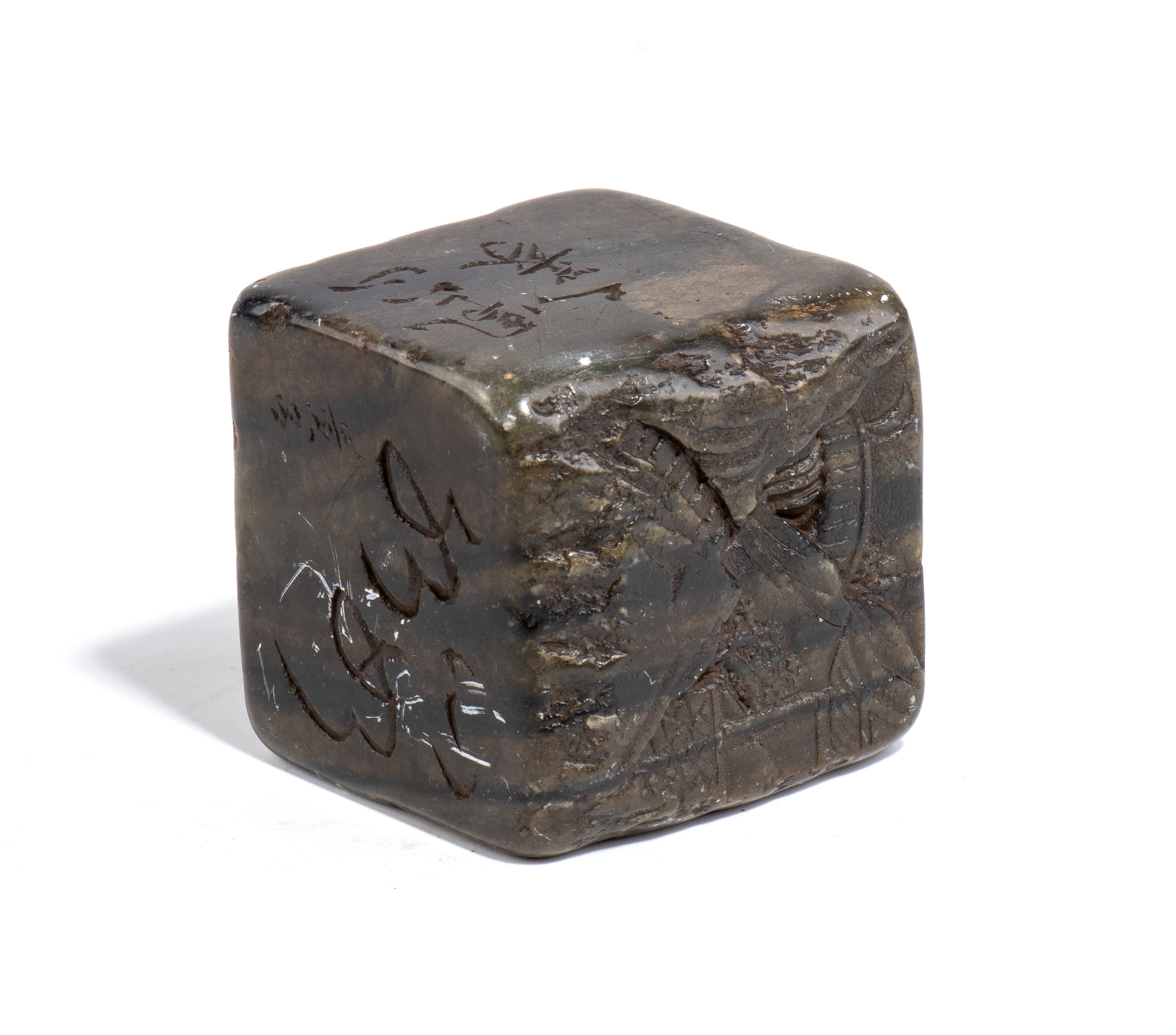 Sigillo buddista in marmo, Cina