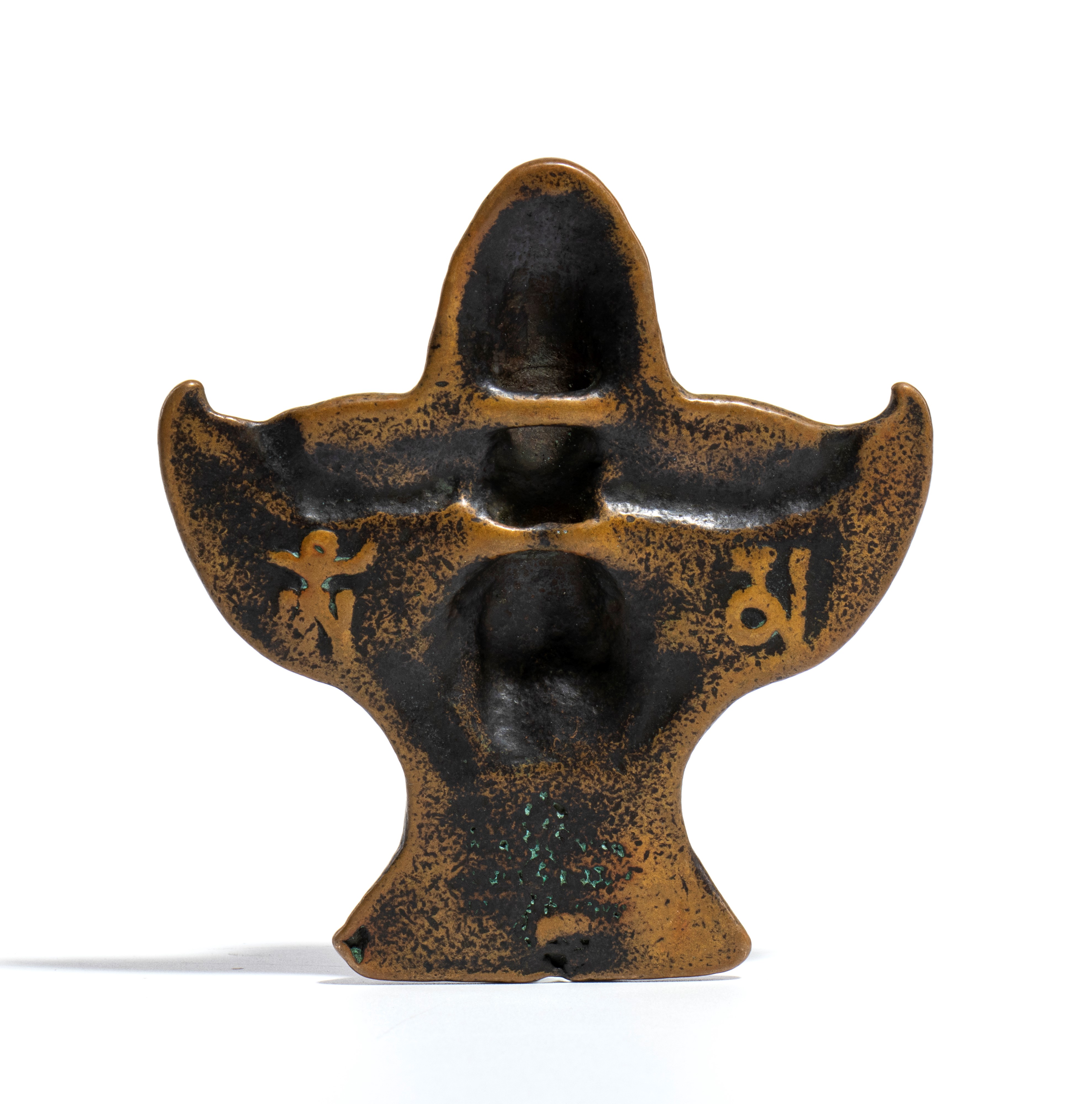 Ornamento pendente buddista, Garuda, bronzo dorato, Cina, XX secolo