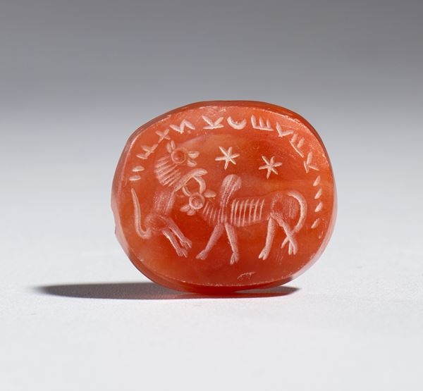 Sassanid seal made of agate, Iran