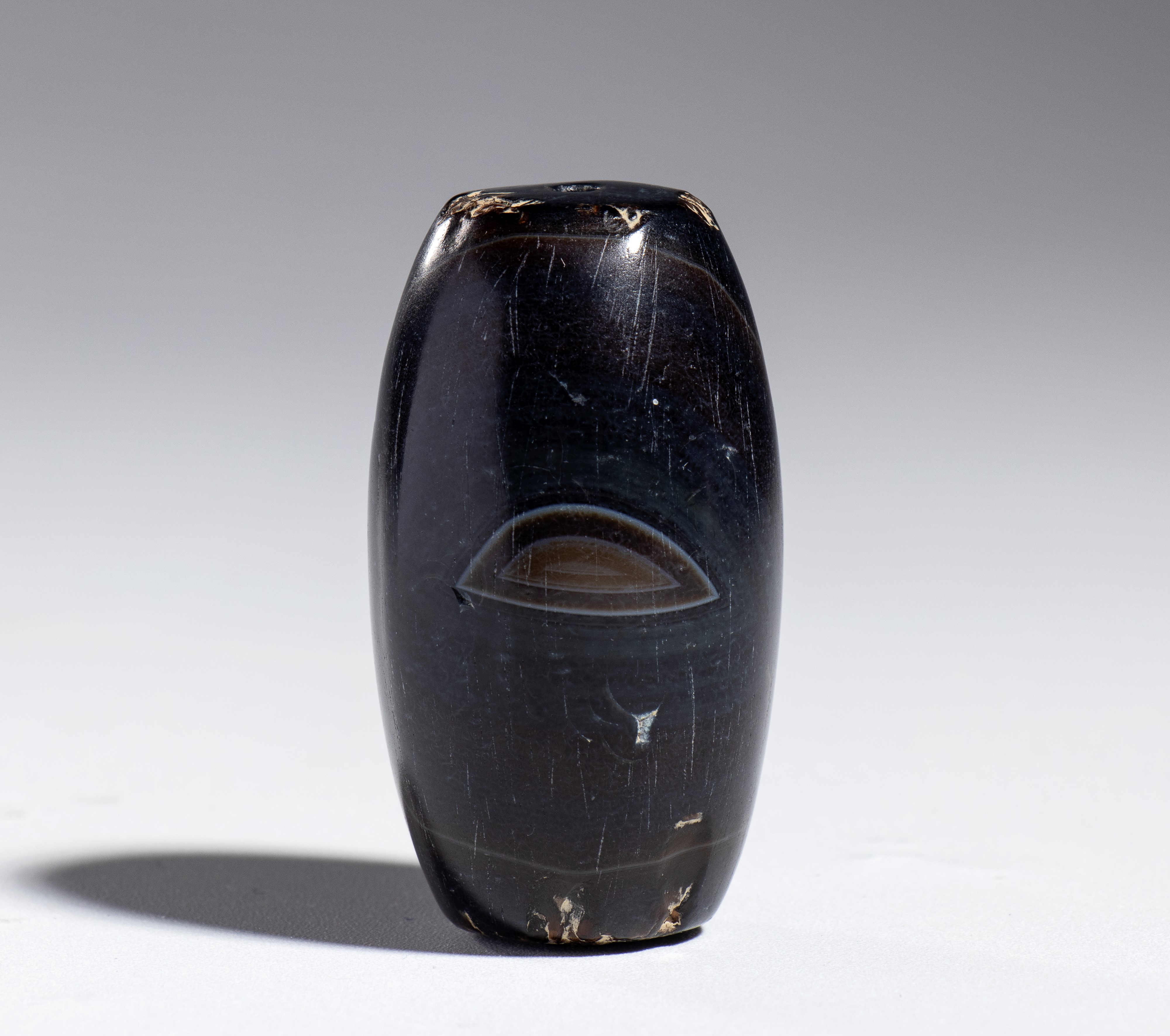 Perla in agata a venature "Chan Si"