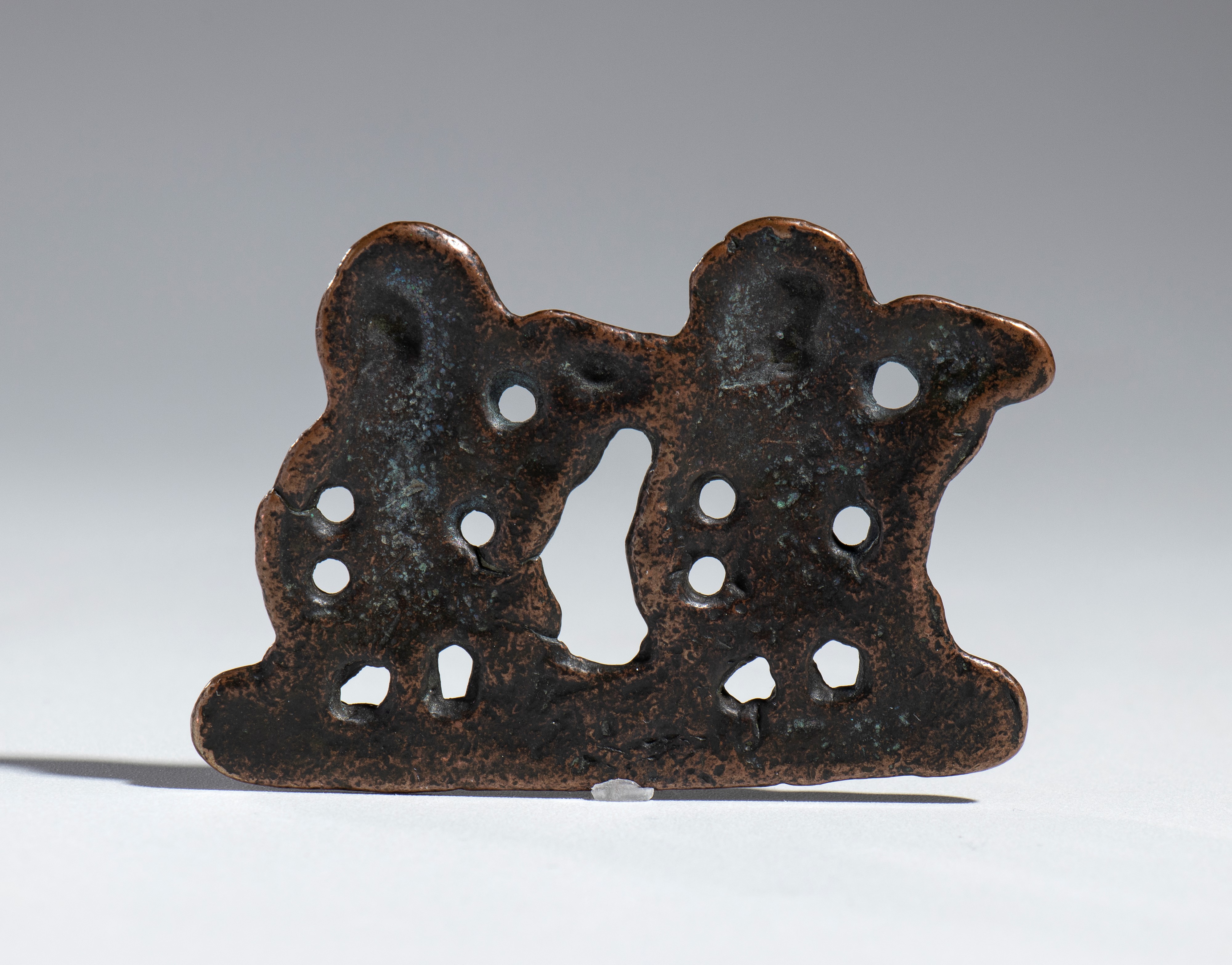 Amuleto buddsta, in bronzo legato, Cina