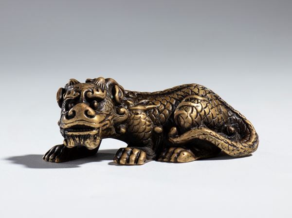 Auspicious copper animal, China