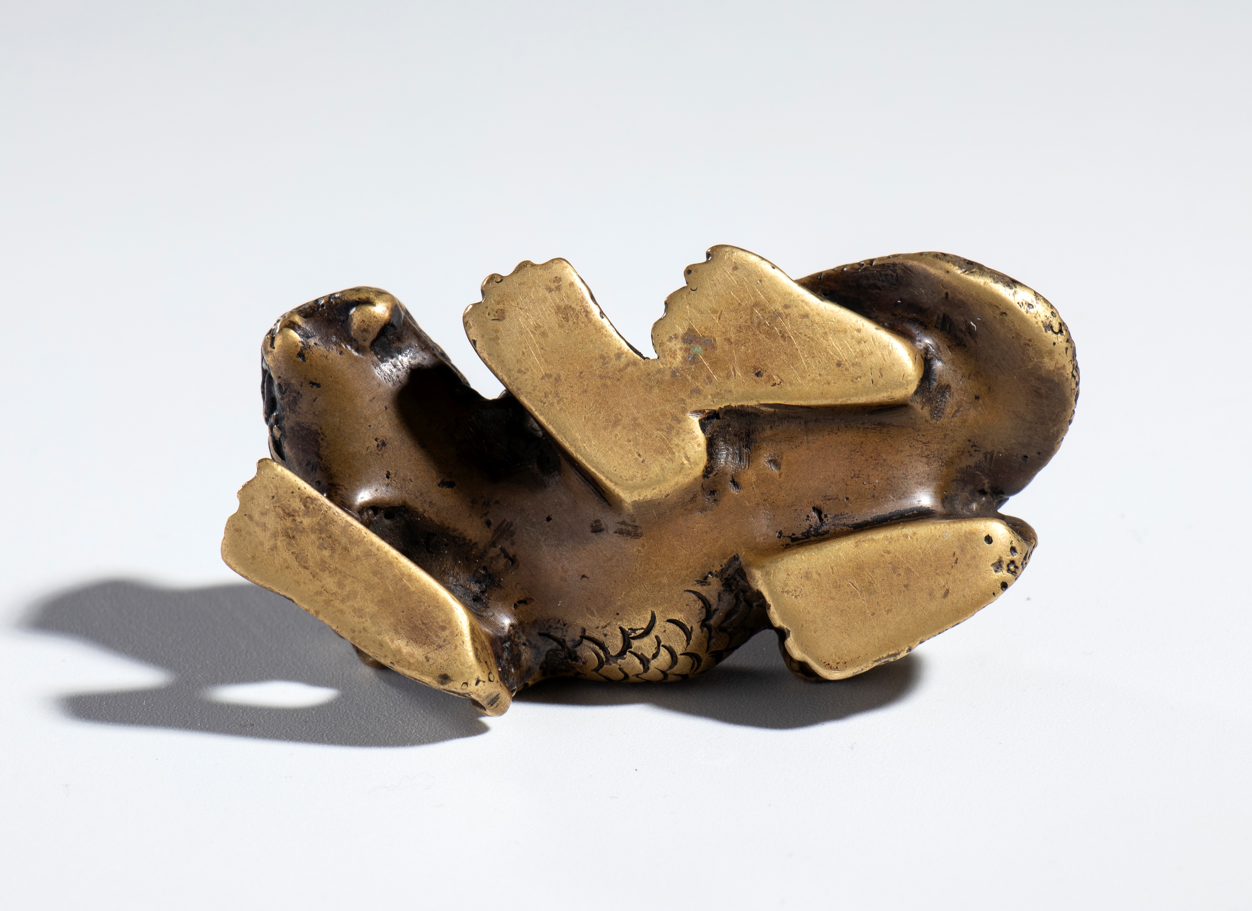 Animale di buon auspicio in rame, Cina