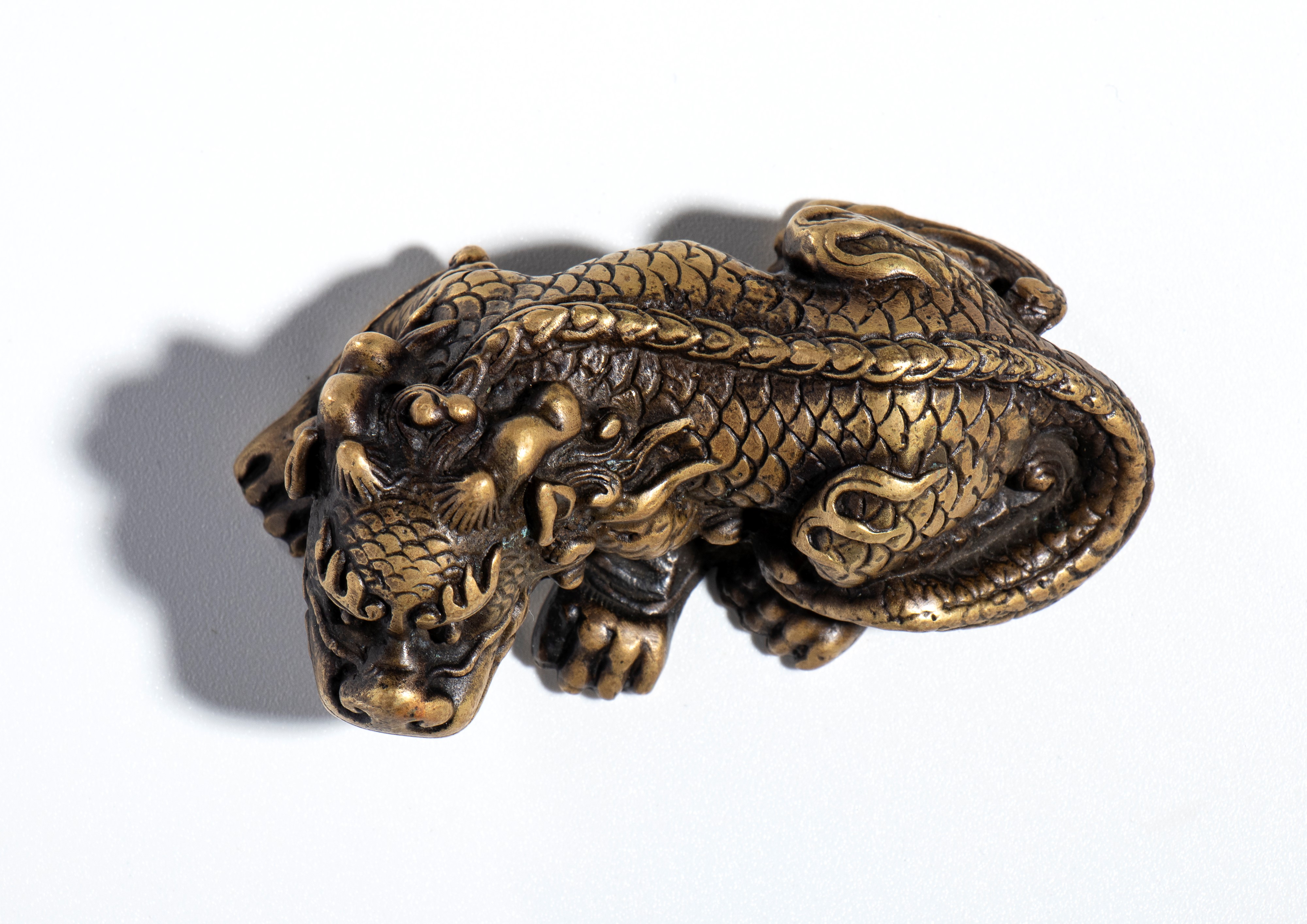 Animale di buon auspicio in rame, Cina