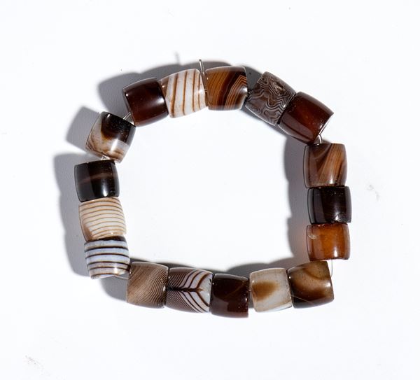 Agate bead bracelet, China