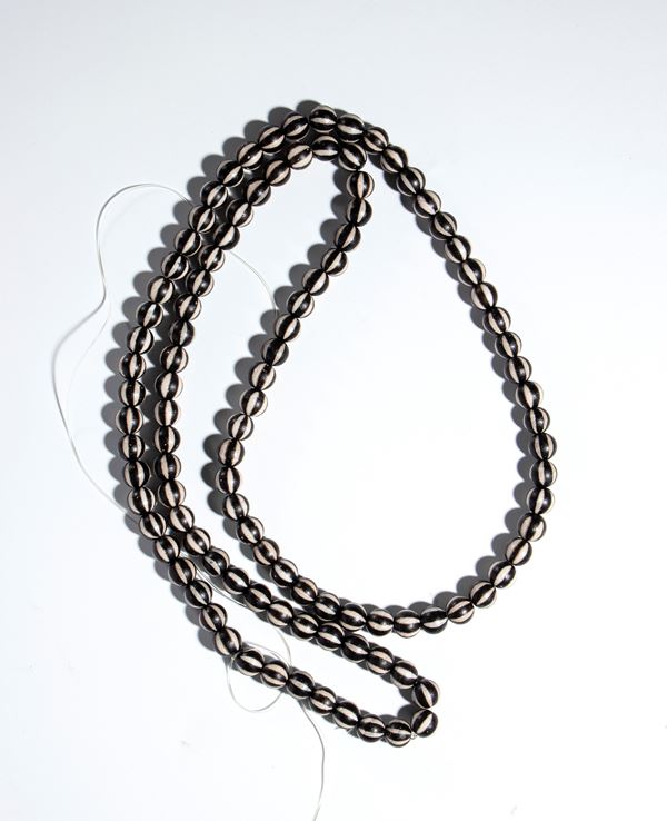 Agate bead necklace, China