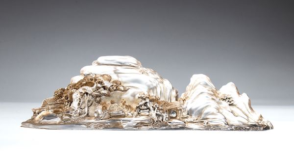 Oggetto decorativo in vetro opaco, Cina