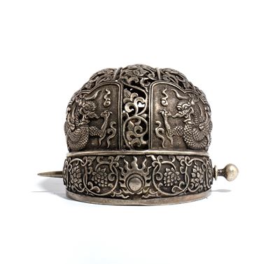 Diadema per capelli in rame, Cina, dinastia Qing, XIX secolo