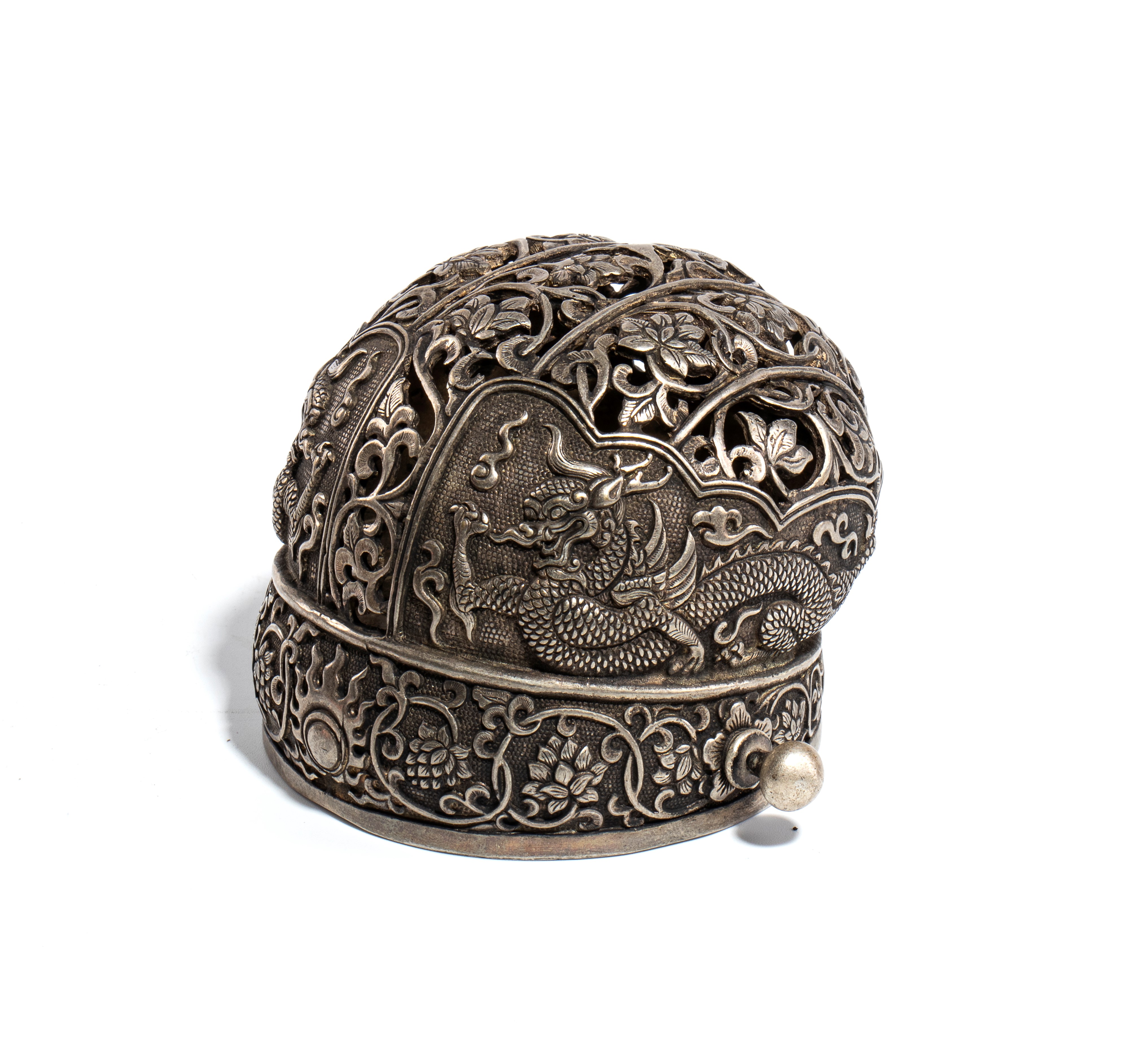 Diadema per capelli in rame, Cina, dinastia Qing, XIX secolo