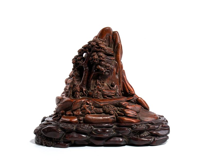 Scultura con paesaggio classico cinese, Cina