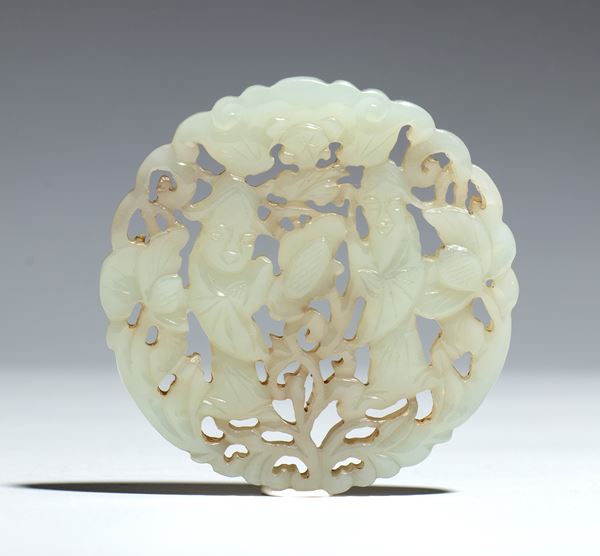 Ornamento pendente in giada, Cina 