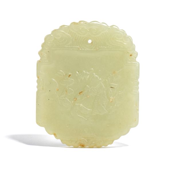 Ornamento pendente in giada, Cina