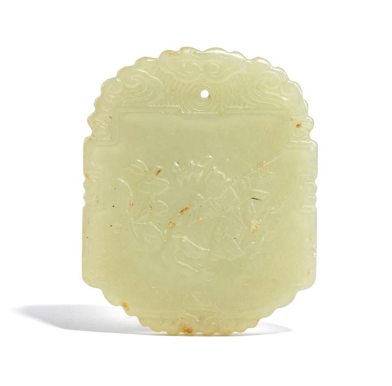 Ornamento pendente in giada, Cina