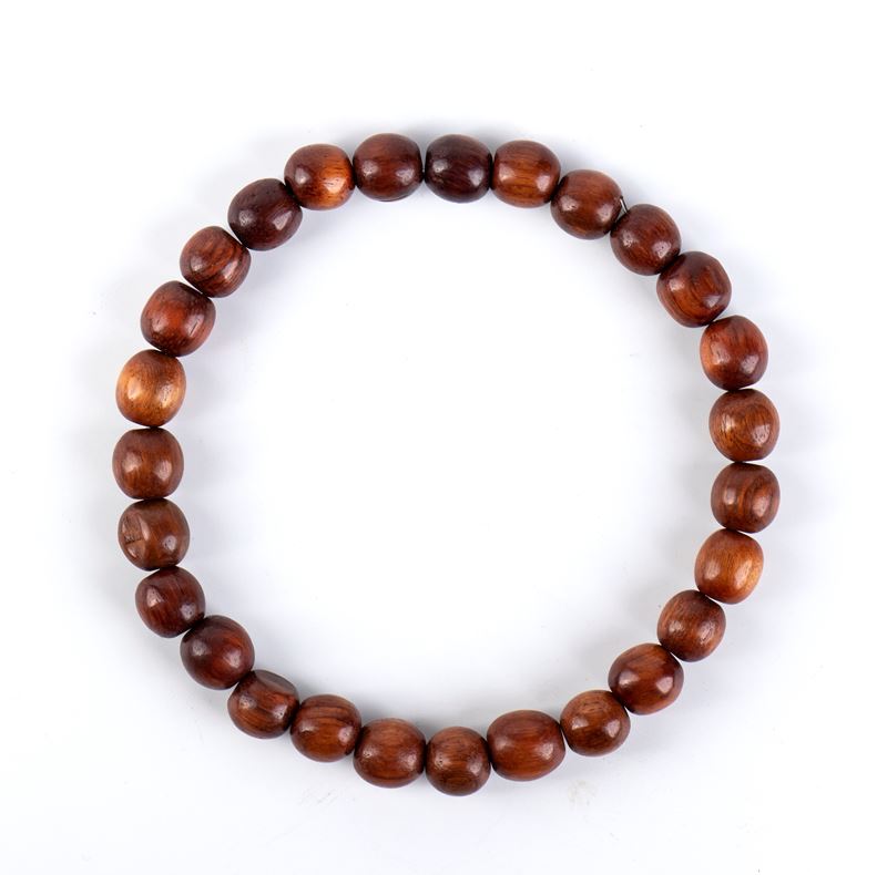 Collana in legno di Huanghuali, Cina