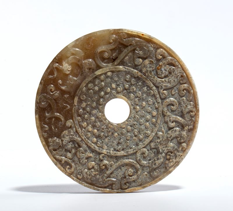 Disco Bi in giada scura