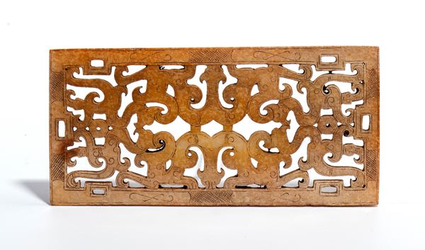 Placchetta in giada, Cina 