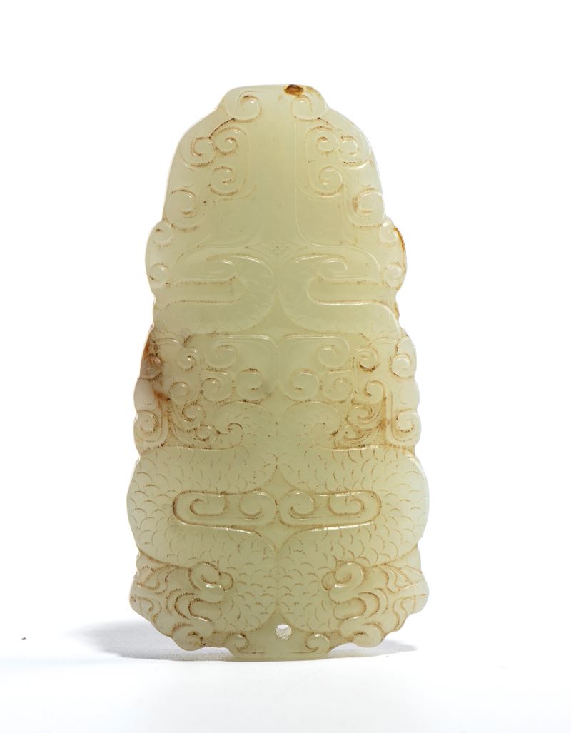 Ornamento pendente in giada, Cina