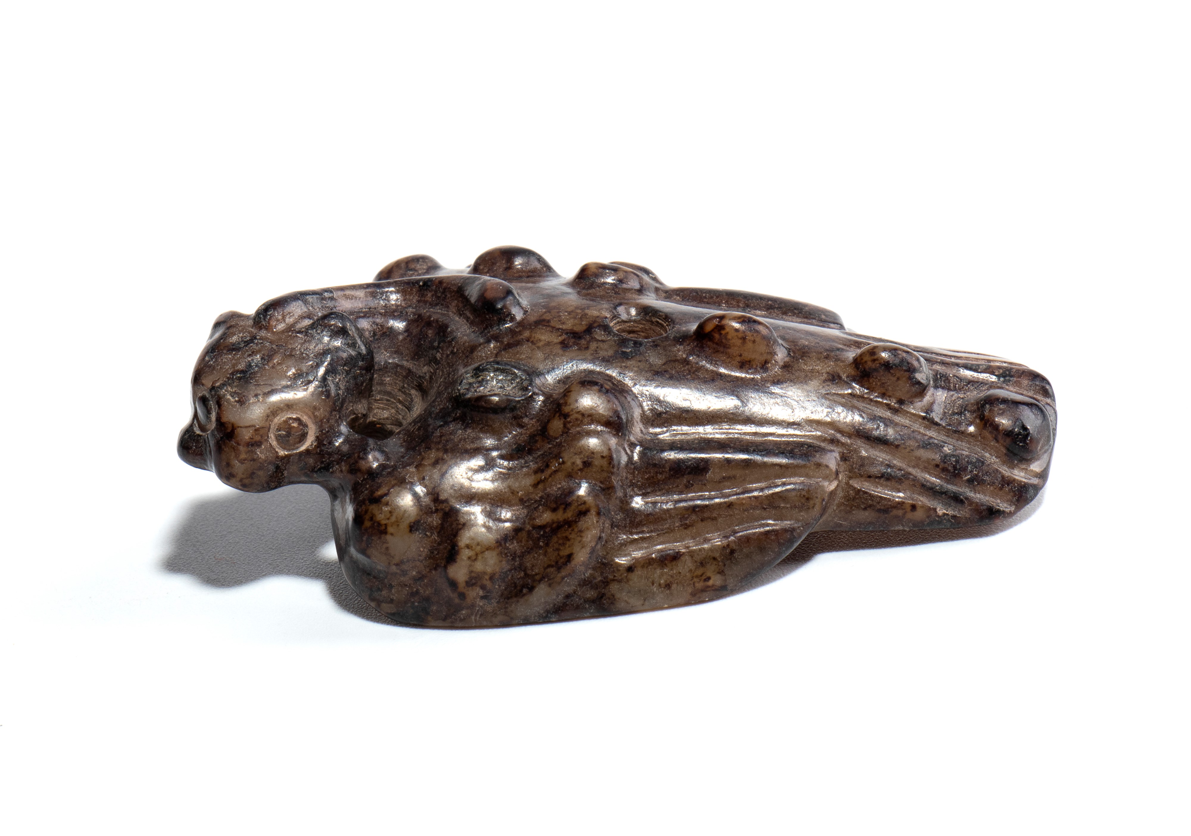 Intaglio in giada, Uccello mitologico, Cina, Dinastia Qing, XIX secolo