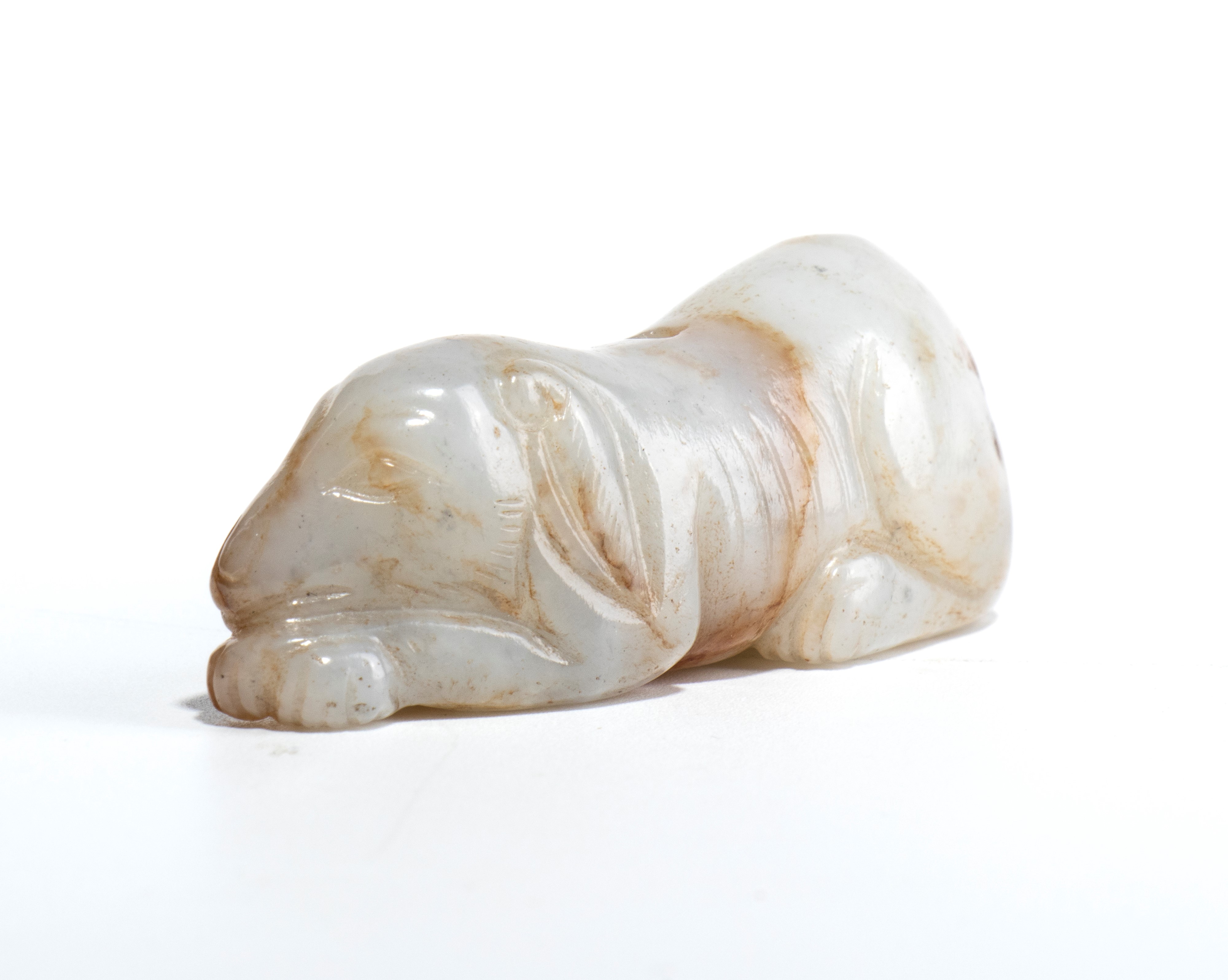 Intaglio in giada, Canide in stile dinastia Song, Cina