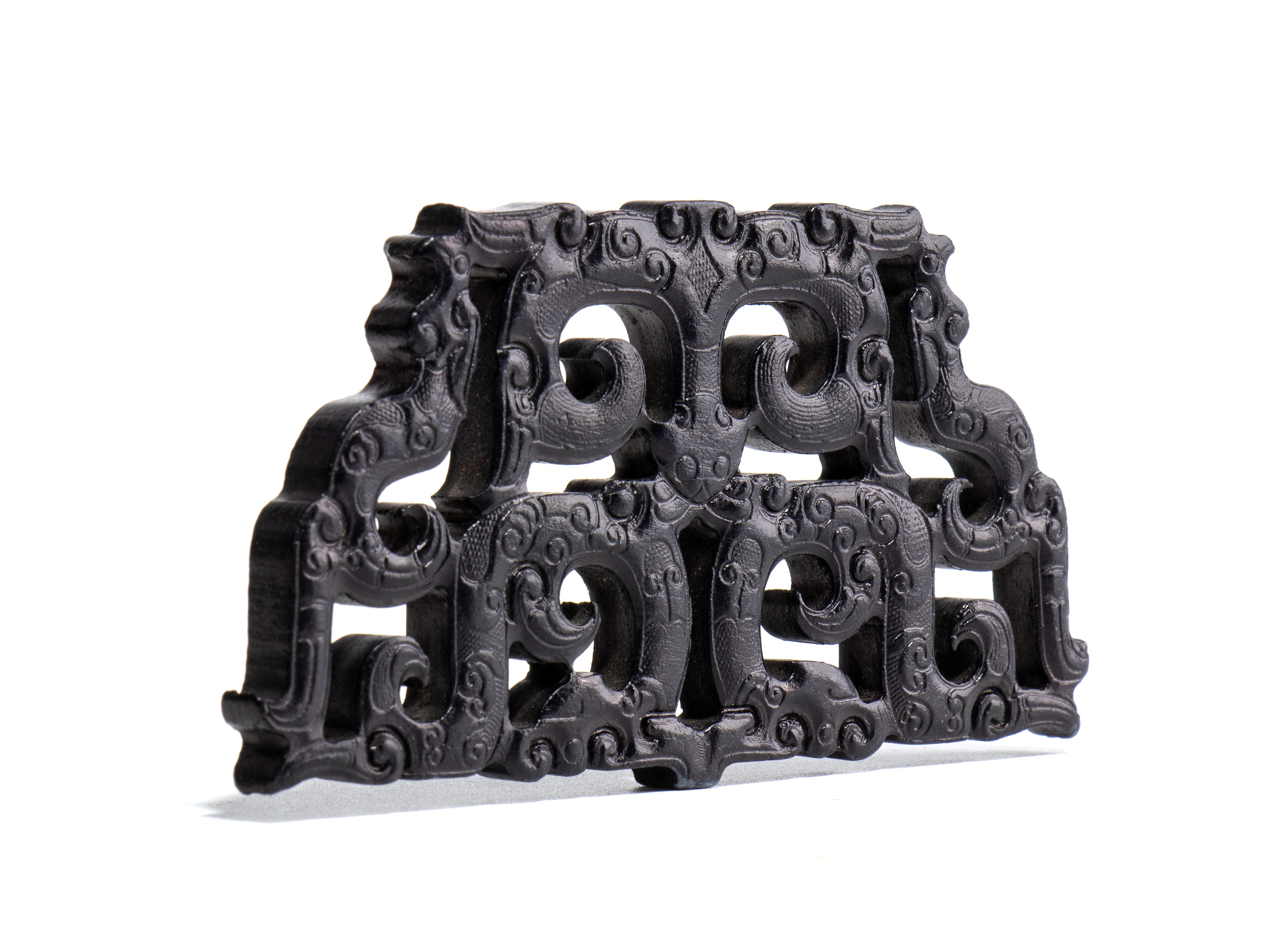 Placca in giada scura, Cina