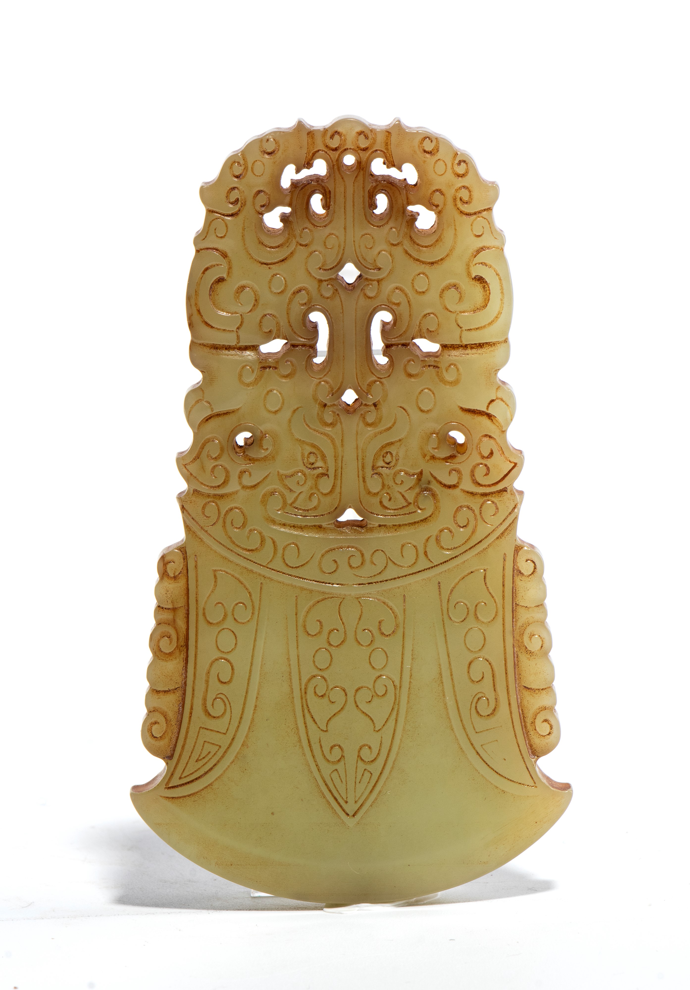 Placca in giada, Cina