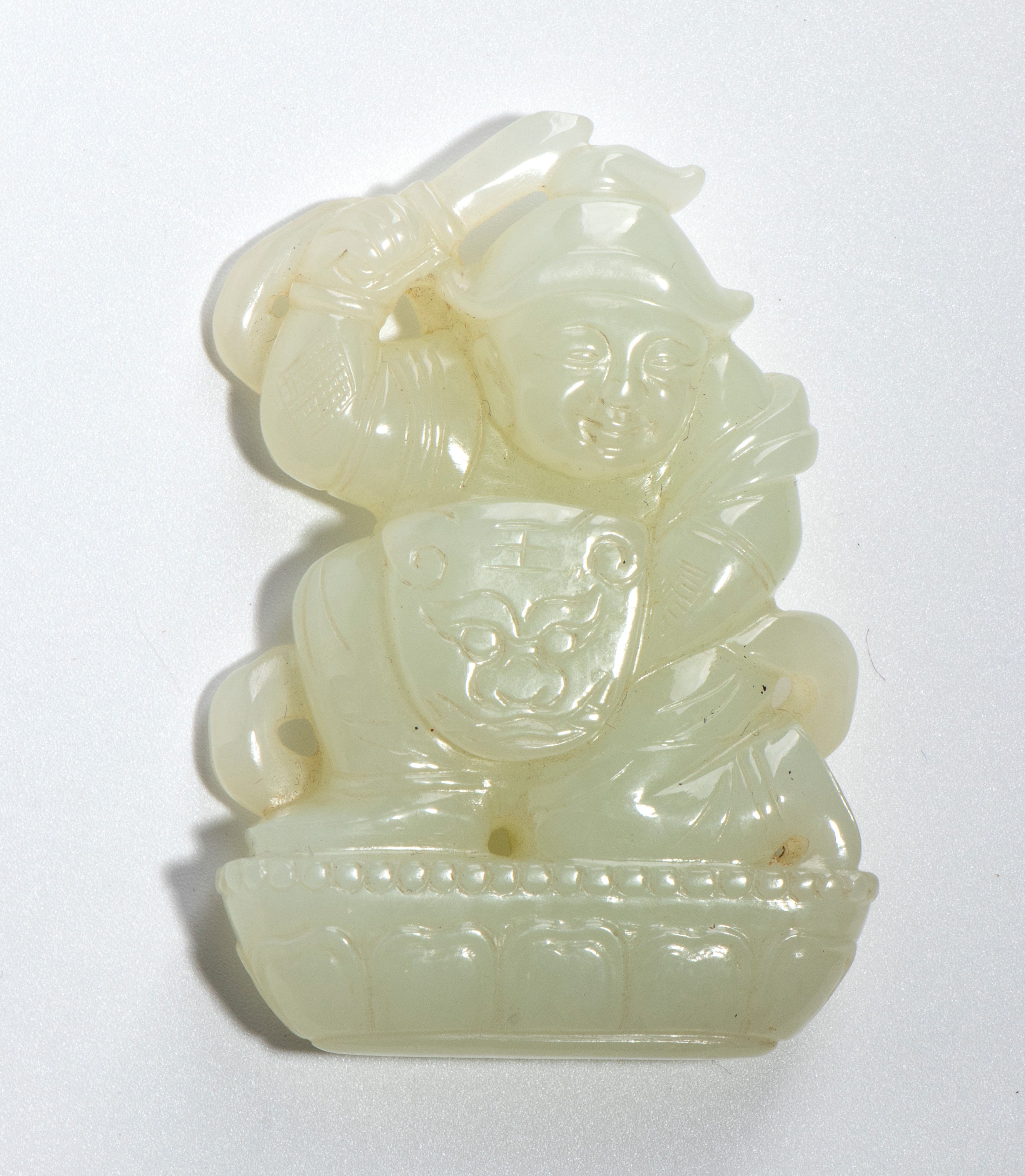 Placca in giada bianca, Cina