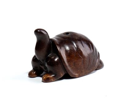 Intaglio in giada, raffigurante una tartaruga, Cina, fine dinastia Qing-periodo Repubblica