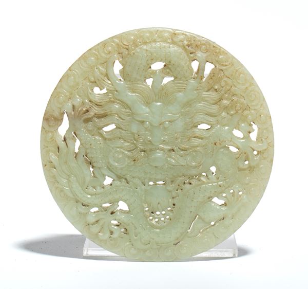 Placchetta in giada, Cina