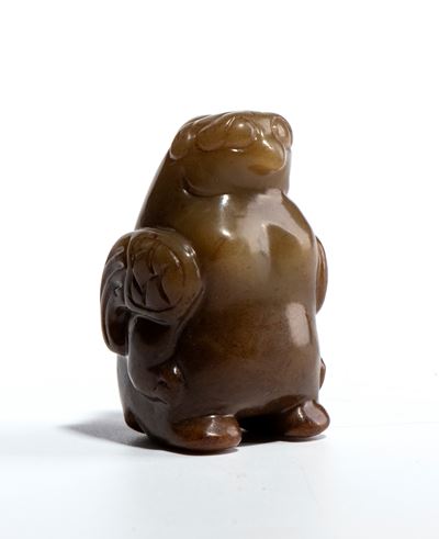 Intaglio in giada, Uccello mitologico, Cina, fine dinastia Qing - Repubblica
