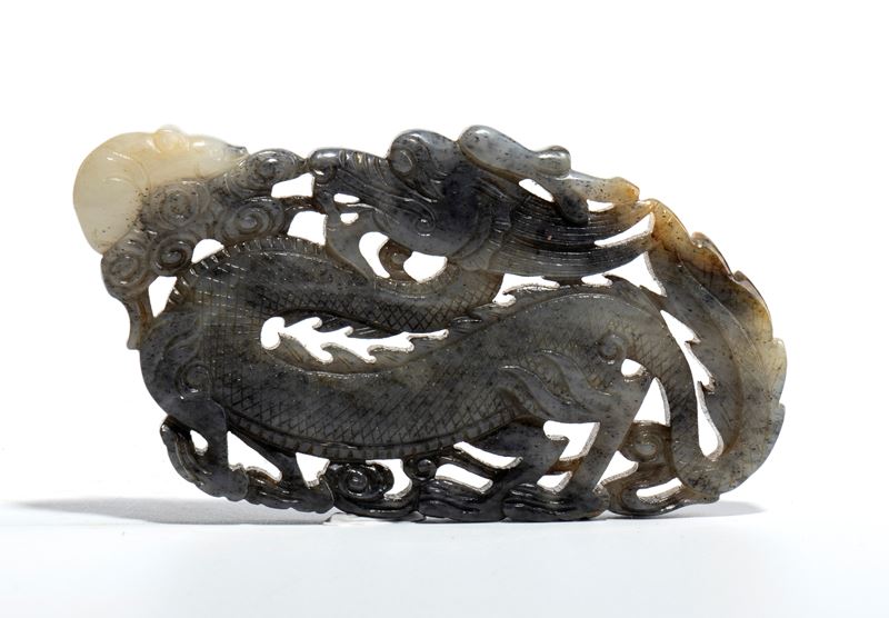 Placchetta ornamentale in giada , Cina