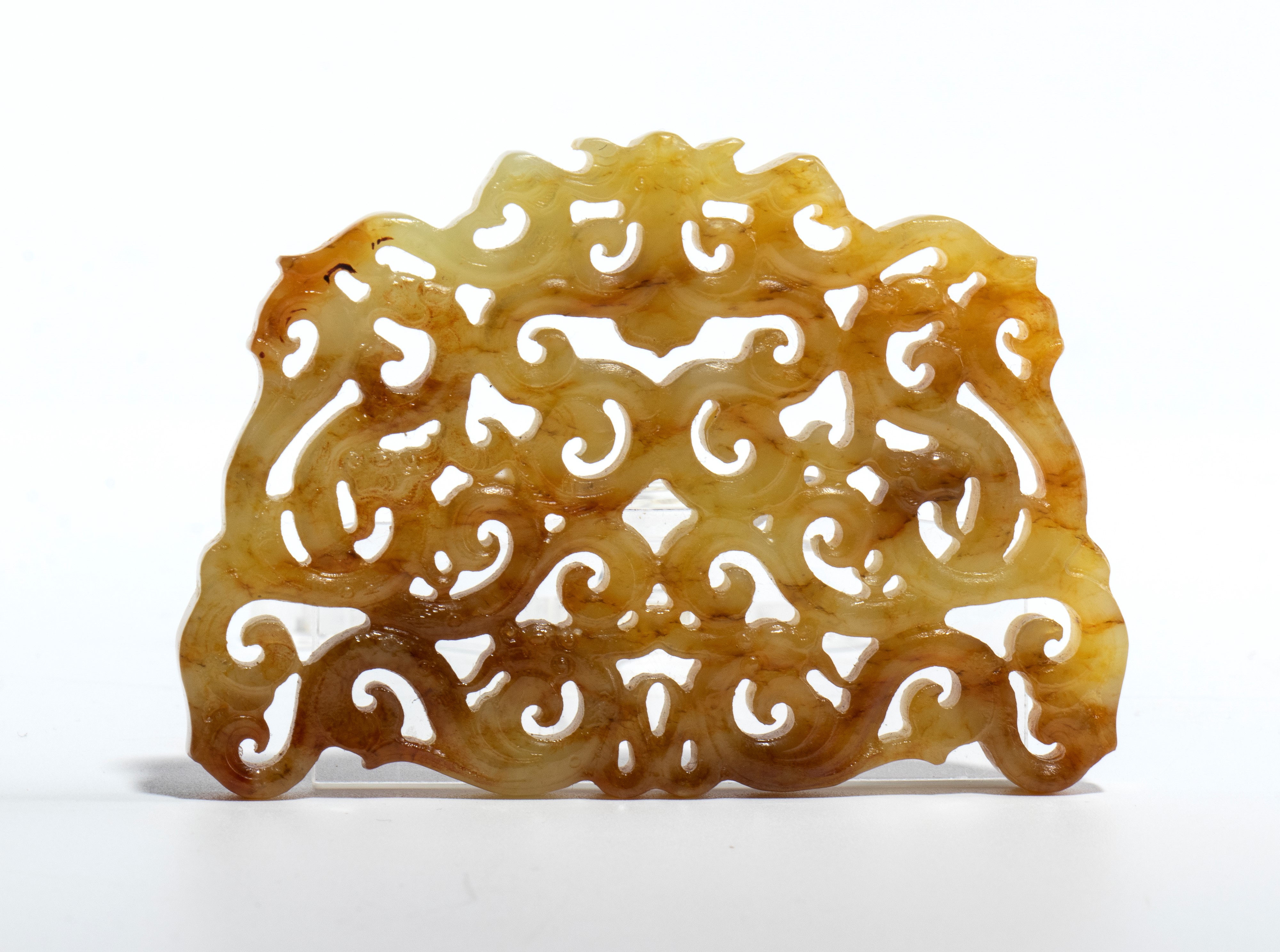 Placchetta ornamentale in giada , Cina