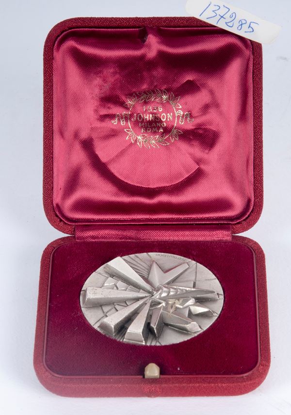 UMBERTO MASTROIANNI - Medaglia in argento 800/1000