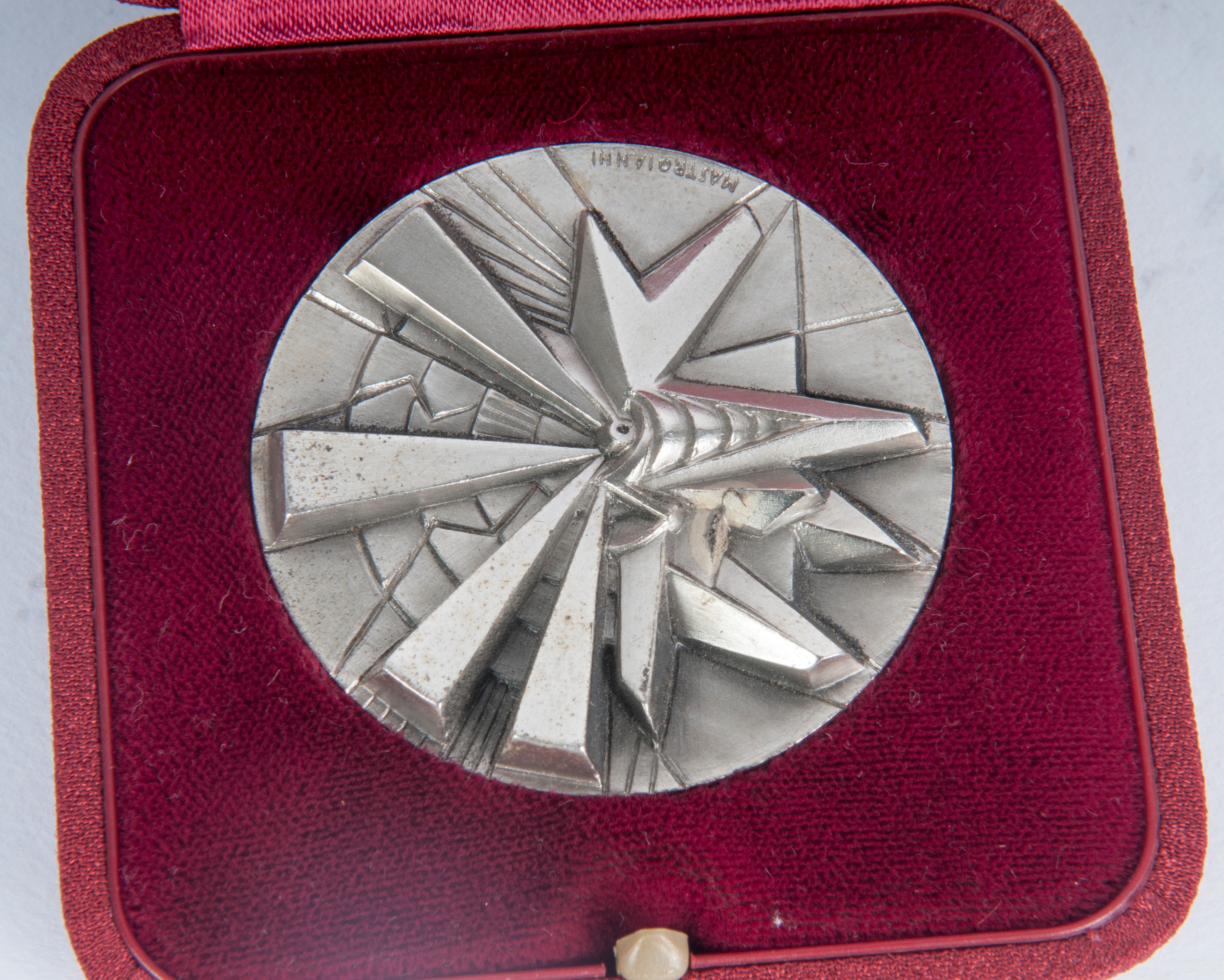 Umberto Mastroianni - Medaglia in argento 800/1000 per il centenario di Albert Einstein