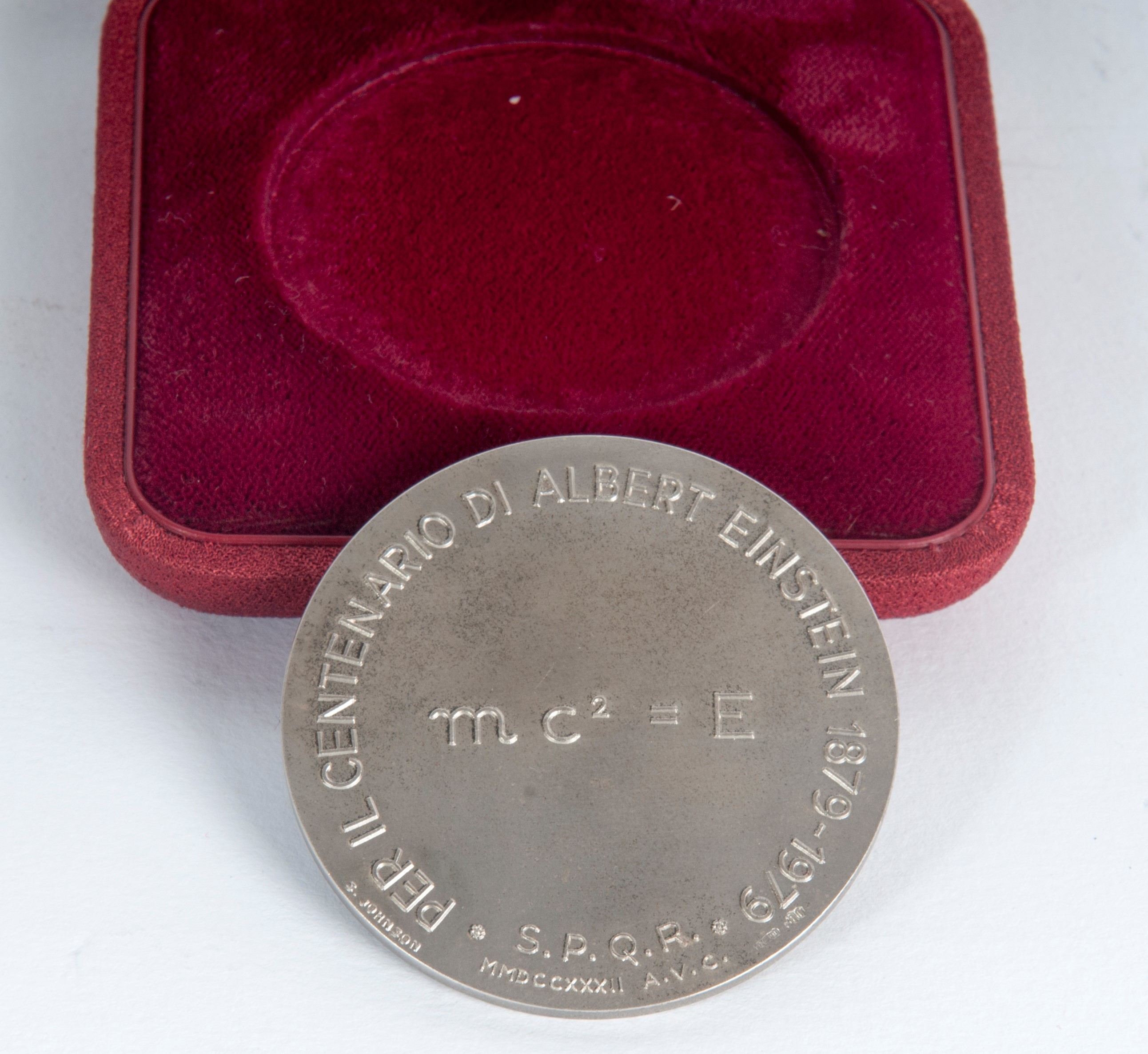 Umberto Mastroianni - Medaglia in argento 800/1000 per il centenario di Albert Einstein