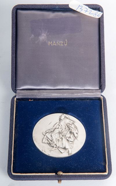 Medaglia commemorativa in argento 800/1000, III centenario della morte di Gian Lorenzo Bernini