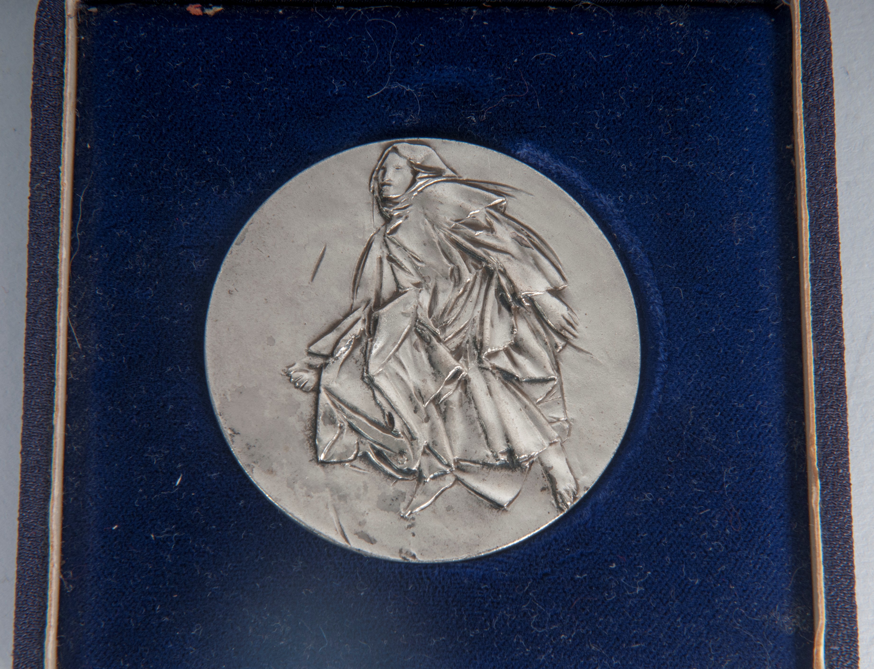 Giacomo Manzù - Medaglia commemorativa in argento 800/1000, III centenario della morte di Gian Lo...