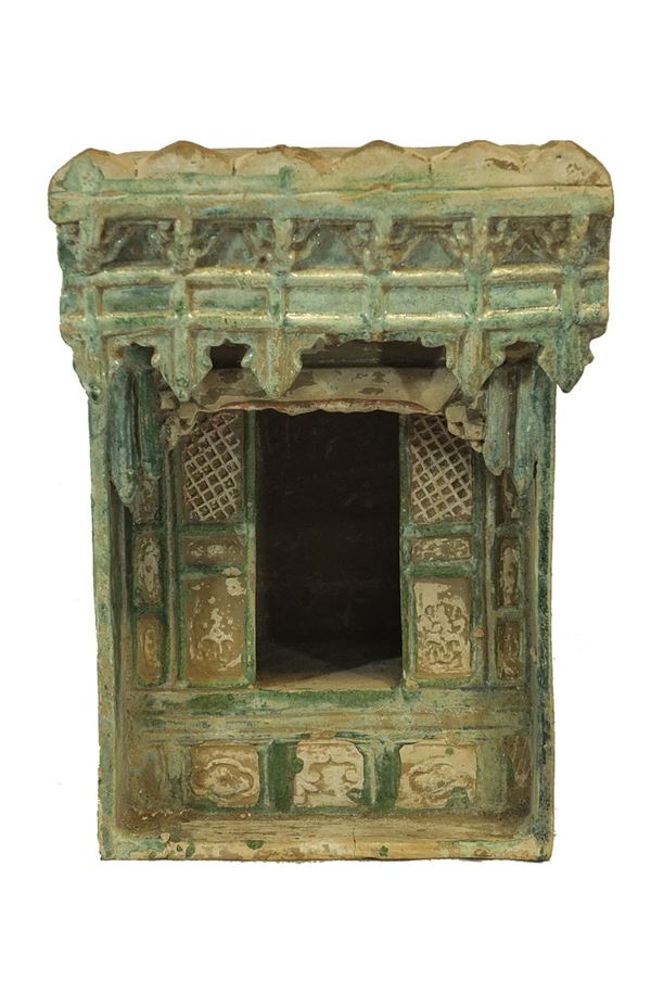 Tempio in ceramica invetriata, Cina