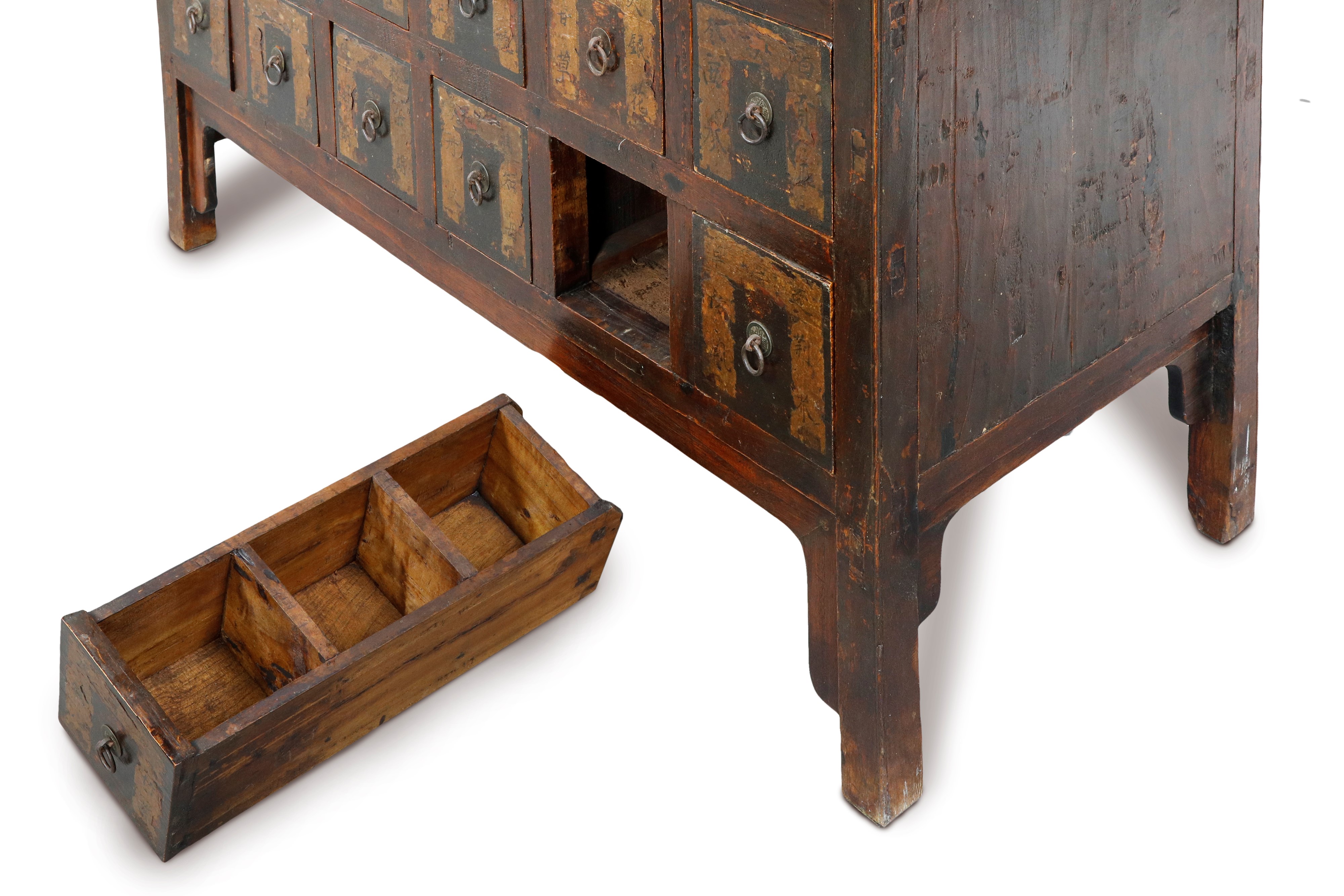 Armadio per erbe medicinali, Cina, XX secolo, legno