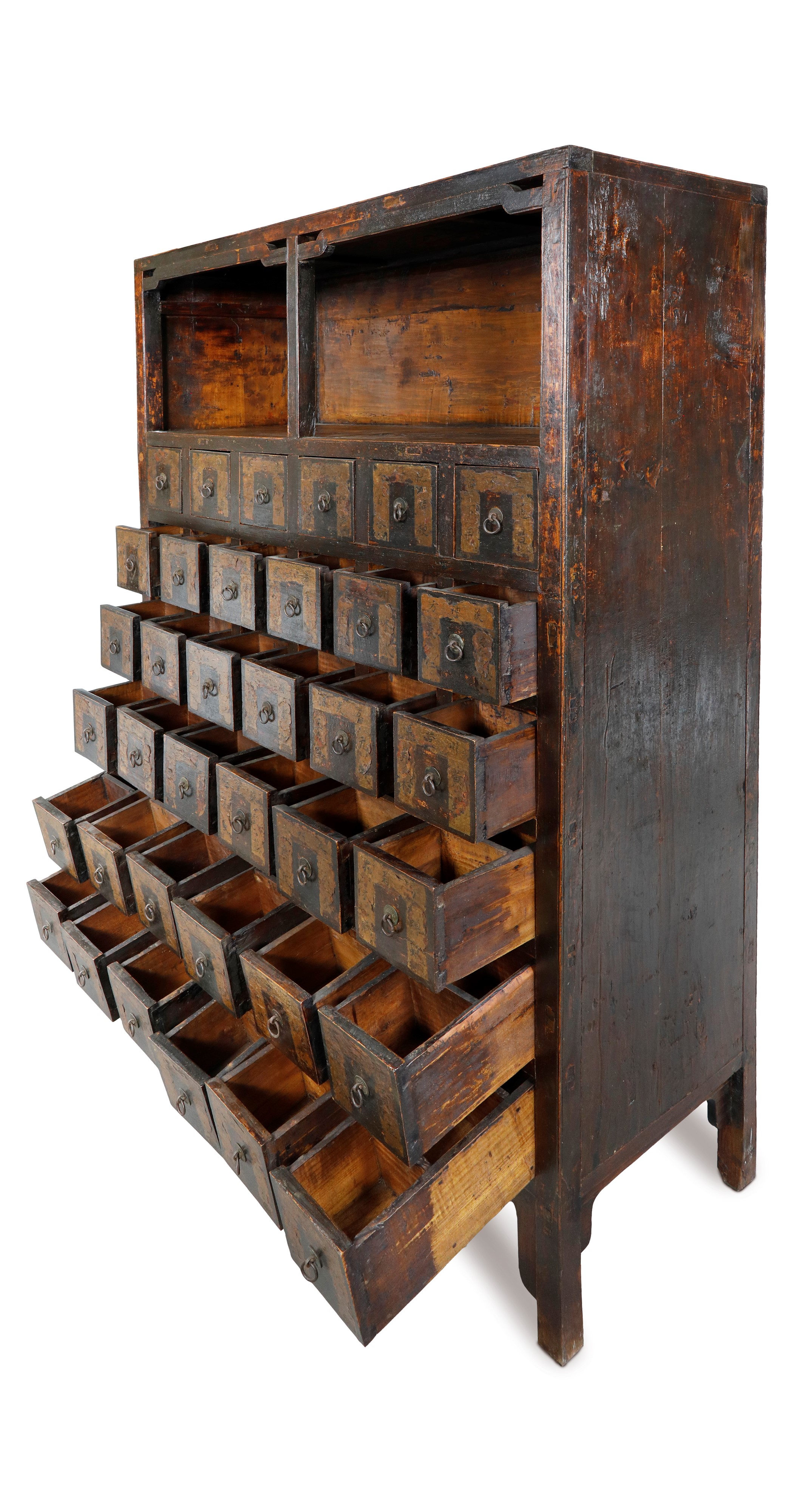 Armadio per erbe medicinali, Cina, XX secolo, legno
