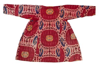 Abito Uzbeko 'Chapan', tessuto in seta con tecnica 'Ikat'