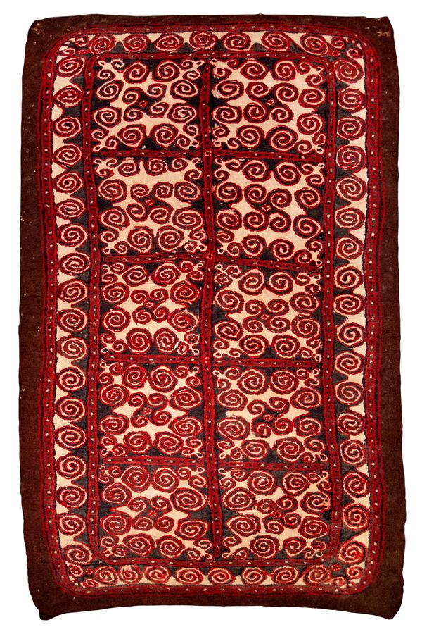 Raro feltro in lana pressato a mano, Turkmenistan